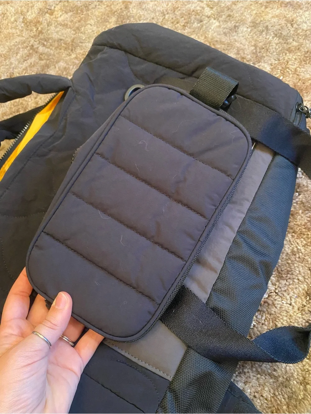 BagSmart Men’s Black and Gray Travel Duffle 2 Piece Set
